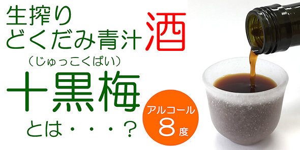 生搾りどくだみ青汁酒 十黒梅5大特典付きお試し どくだみ本来の力をフル活用 無料サンプル お試しセットならサンプルボックス